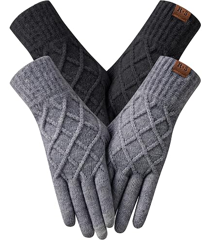IgloosBuilt Ladies' Microfleece Touchscreen Glove, Black, Small